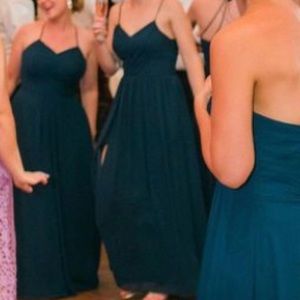 Azazie Cora Dress in Navy